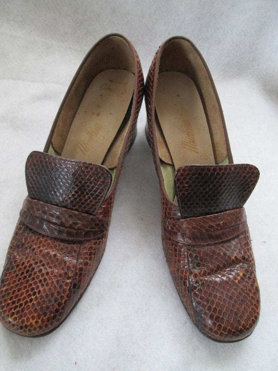 1960's Brown COBRA SHOES by MINIKINS----Size 9 N - image 2