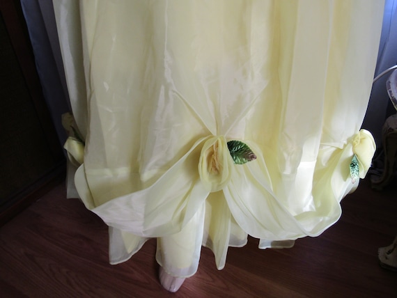 Prom Time!! 1960's Bright YELLOW FORMAL With DRAP… - image 5