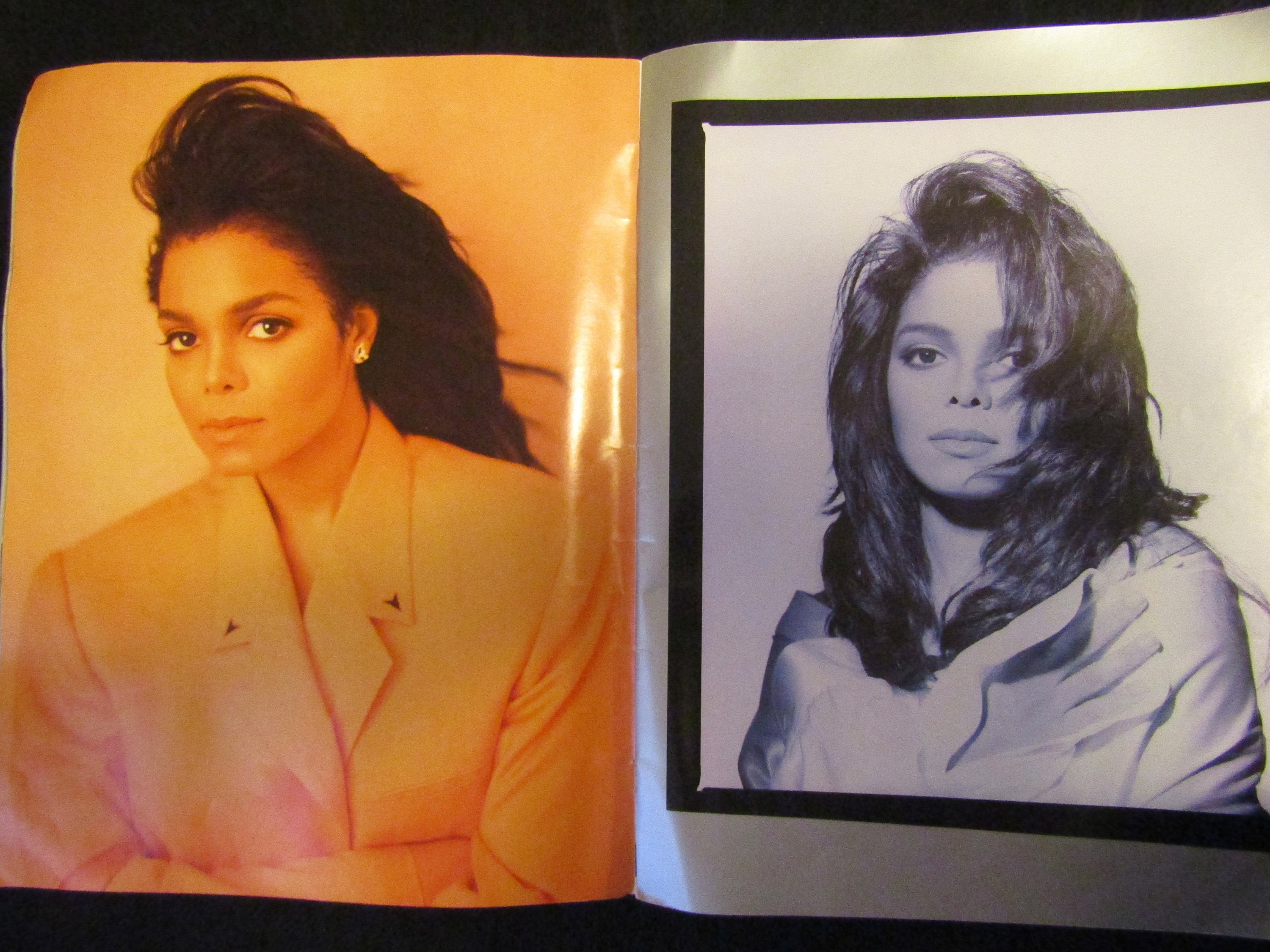 03▢ ジャネットジャクソン ツアーブック NA0115-1 1990 Autographed JANET JACKSON 