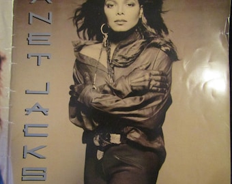 Vintage Original 1990s Janet Jackson Pinup Poster 1990 Rhythm