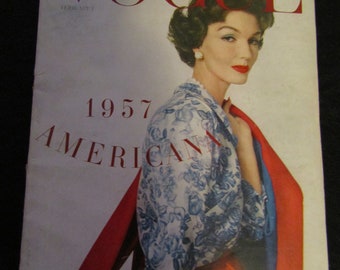 1. Februar 1957 VOGUE AMERICANA MAGAZIN