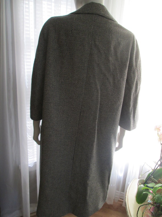 1960's Ladies Wool Black/Gray/White TWEED-like Pr… - image 4