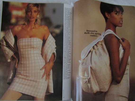 April 1991 ELLE MAGAZINE - Etsy