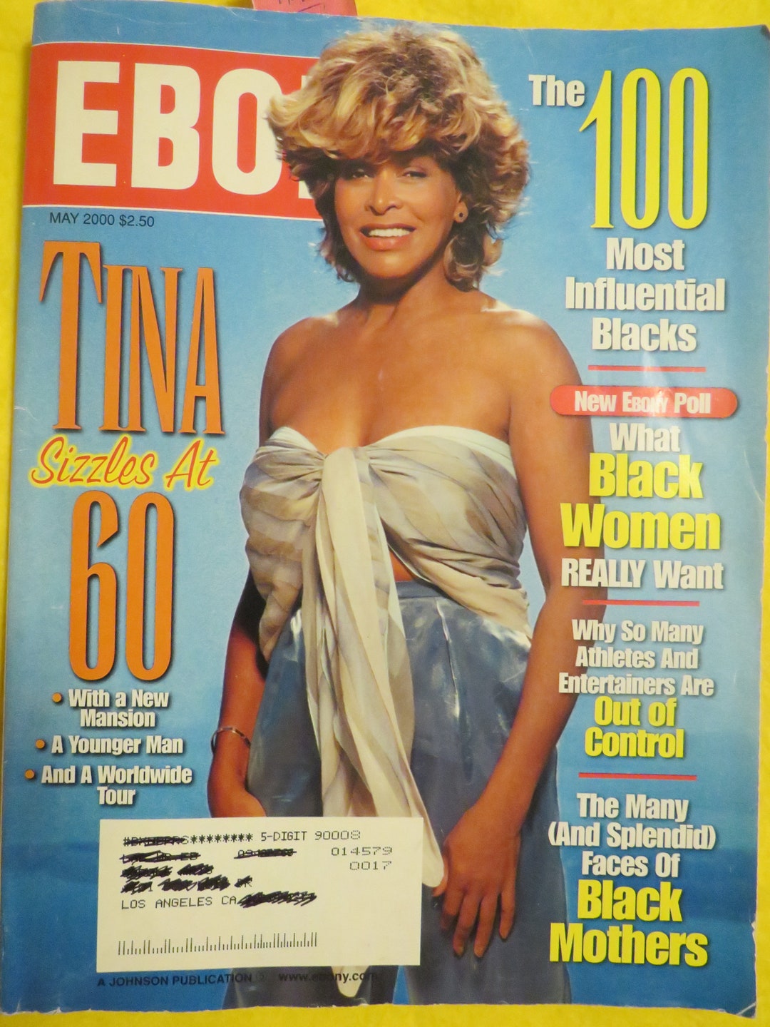 May 2000 EBONY Magazine With TINA TURNER Cover at Age 60 Etsy