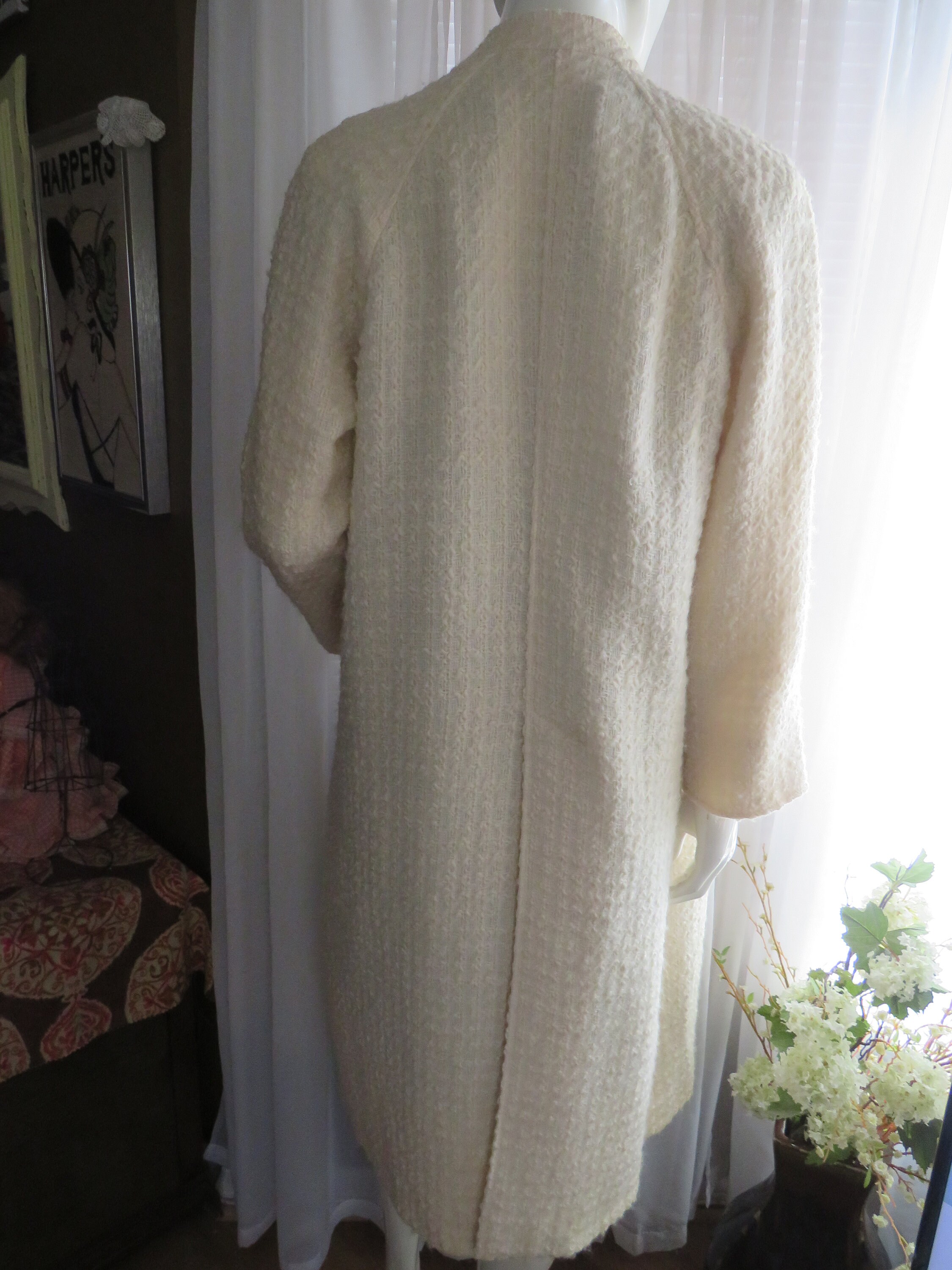 1960s'/70s' Ladies CREAM Wool COAT by Puralana Etsy UK