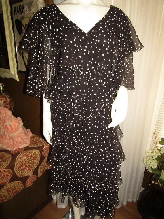 knee length dresses for ladies Fashion Summer Strapless Blue White Polka Dot Layered Ruffle Corset Back  Tie-Up Maxi Dress main image 0