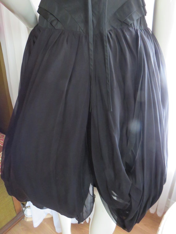 1980s'/1990s' Ladies BLACK Bubble/BALLON Skirt Co… - image 6