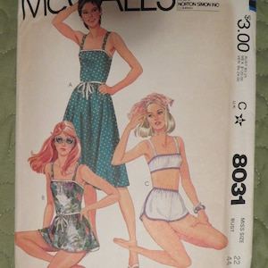 1982 McCall&#39;s DRESS And BATHING-SUIT Pattern----Size 22/Bust 44