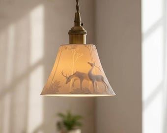 Nordic Pendant Light Ceramic Shade Modern Design Dining Table Lamp Fixture Brass Accent Ceiling Minimalist Hanging Kitchen Lighting Bedroom