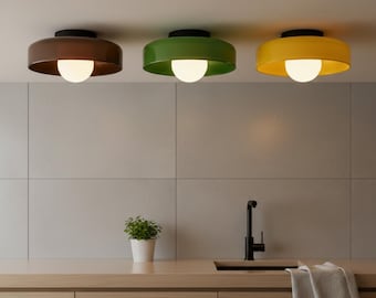 Nordic Ceiling Light Glass Macaron Lamp Orange Pendant Lighting Fixture Scandinavian Hanging Bedroom Mood Illumination Modern Design Kitchen