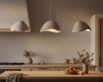 Nordic Pendant Light Fixture Scandinavian Design Inspiration Modern Dining Room Lighting Japandi Style Minimalist Ceiling Lamp Handcrafted