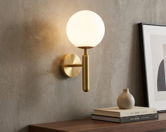 Black Gold Sconce Wall Light Fixture Modern Lamp Minimalist Design Bedroom Lighting Kitchen Accent Hallway Illumination Contemporary Metal