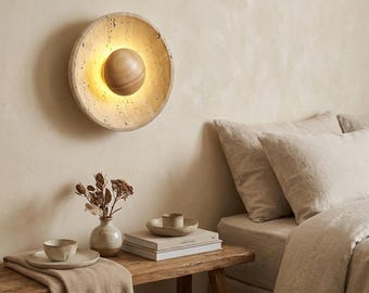 Stone Wall Sconce Hallway Light Bedroom Lamp Modern Design Led Wall Light Fixture Stairway Lighting Foyer Atmosphere Stone Sconce Minimalist