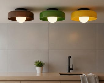 Nordic Ceiling Light Glass Macaron Lamp Orange Pendant Lighting Fixture Scandinavian Hanging Shade Bedroom Mood Illumination Modern Kitchen