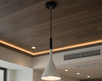 Modern Pendant Light Fixture Design Metal Hanging Lamp Minimalist Ceiling Scandinavian Style Kitchen Lighting Dining Room Statement Piece