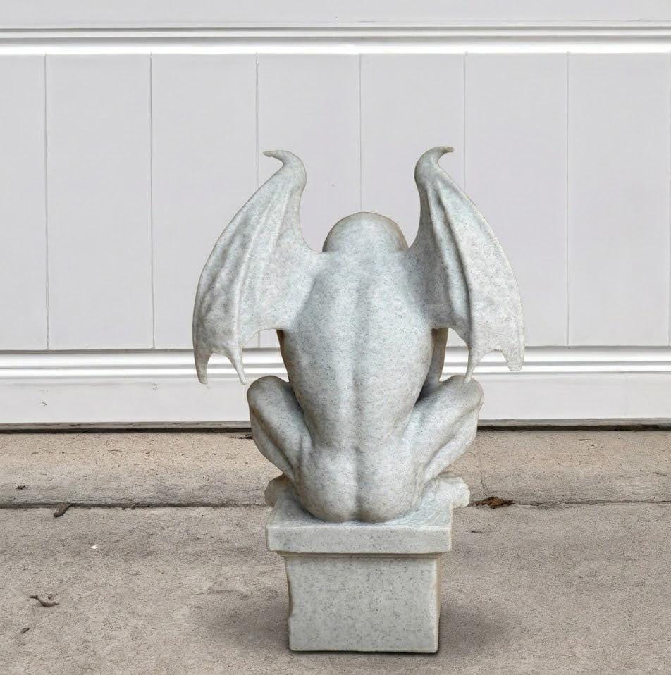 Gothic Gargoyle Garden Statue: Realistic Stone Figurine Durable ...
