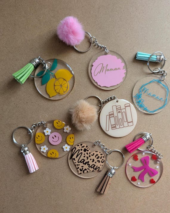 Porte-clé fait Main — Cadeau artisanal personnalisé — Atelier Matières & Co — Provence