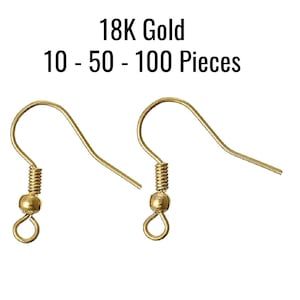 14K Gold Filled French Wire Earring Hooks (10)