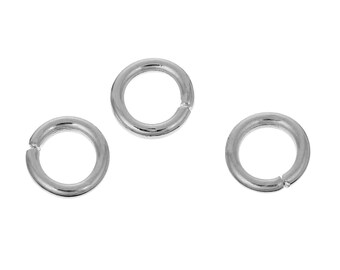 500 Jump Rings - BULK - Silver Plated - Open - 5mm - 18 Gauge - Jewelry Making Supplies - Ships IMMEDIATELY from USA - F465a