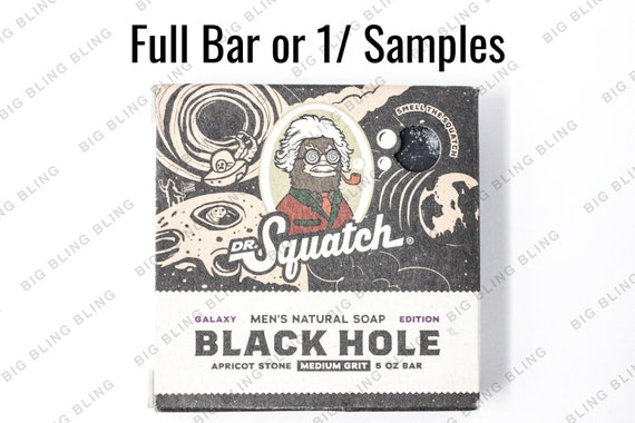 NEW Dr Squatch Soap Black Hole 1/8 Samples or Full Bars SAME Day Ship by  Noon & Tracking USA 