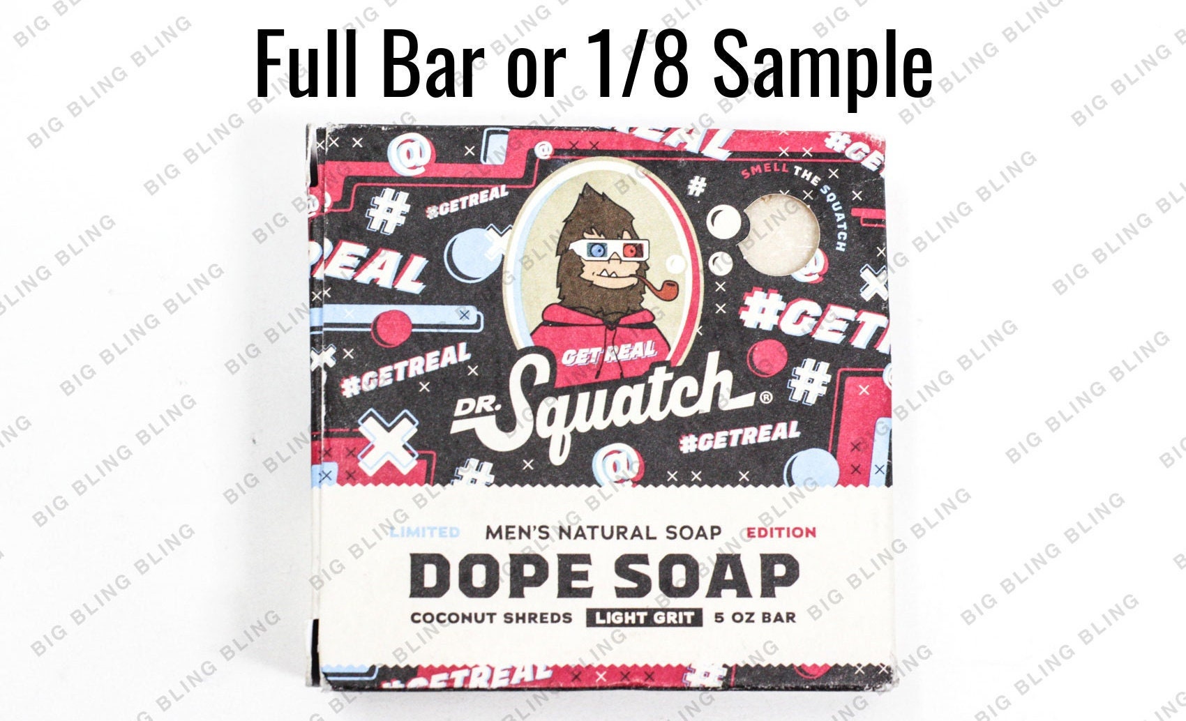 NEW Dr Squatch Soap Coconut Castaway 1/8 Samples or Full Bars SAME