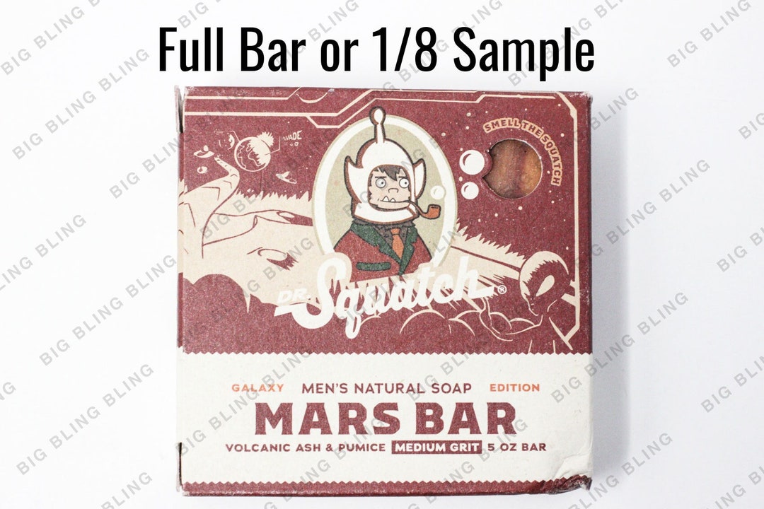 NEW Dr Squatch Soap Mars Bar 1/8 Samples or Full Bars SAME Day Ship by Noon & Tracking USA Etsy