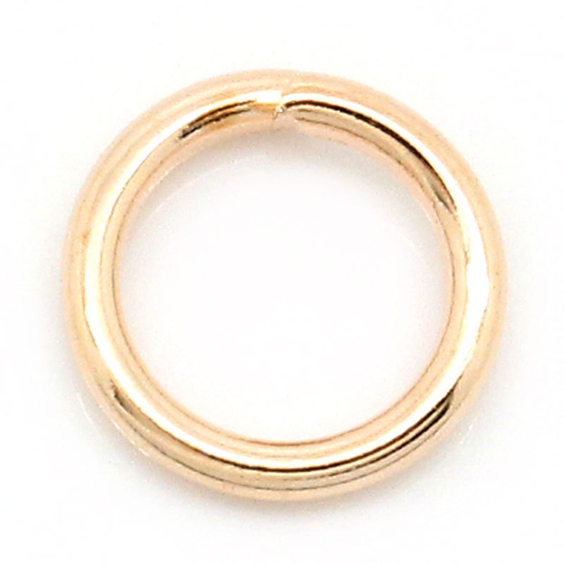 Rose Gold Jump Rings Open 6mm 100 Pieces Ships Etsy
