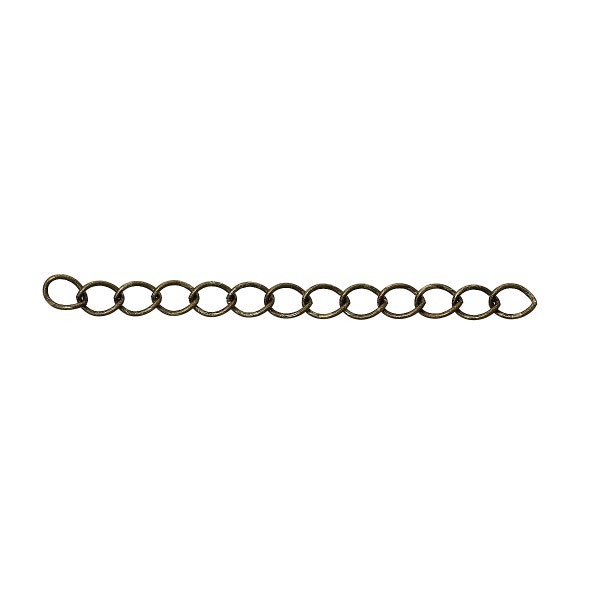 25 Extension Chains - Antique Bronze - Tail Extenders - 50x4mm - Jewelry Making Supplies - FAST Ship  - CH733