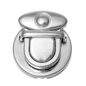 Silver Purse Locks - Antique Silver - Handbag - Jewelry - 30x30mm - 3 Sets - Jewelry Making Supplies - A494