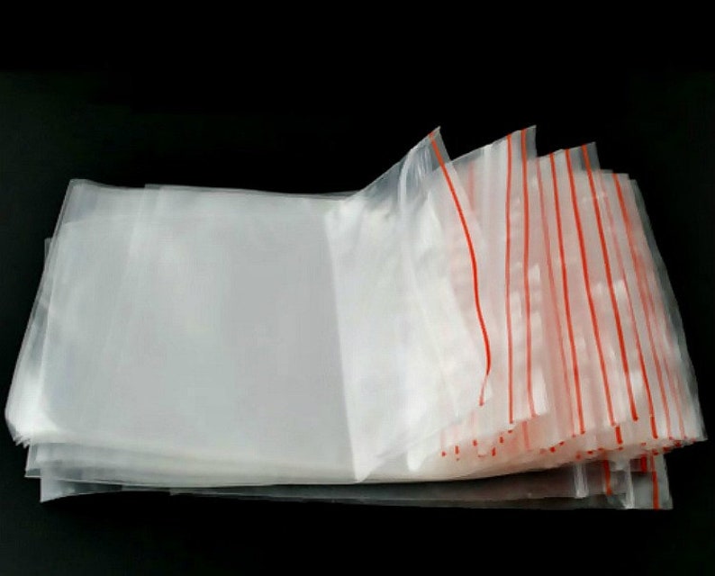 100 Plastic Bags BULK 15x10cm Zipper Tops 6 X Etsy
