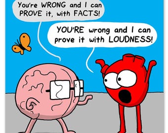 Loudness Print – Funny Wall Art, Sarcastic Poster, Humor Decor, Political Humor Art, Home & Office Art Decor, Anatomy Art