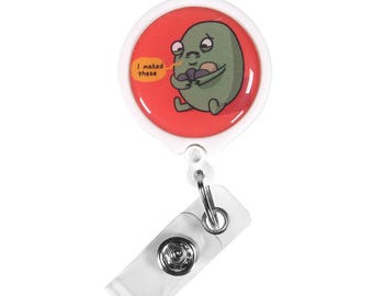 Sad Gallbladder Badge Reel – Funny Nurse Badge Holder, Medical ID Clip, Anatomy Badge, Healthcare Gift