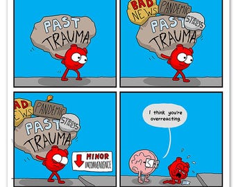 Build Up Print – Funny Stress Relief Wall Art, Mental Health Poster, Humor Decor, Relatable Anatomy Art, Home Decor, Doctor Gift