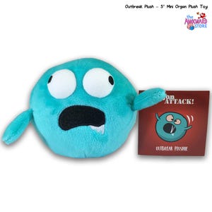 Outbreak Plushie, Virus Organ Gift, Cute Plush, Medical Gift, Organ Toys, Nursing Funny, Healthcare Gift