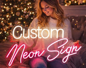 Custom Neon Sign, Name Neon Sign, Personalized LED Neon Light, Nursery Name Sign, Kids Room Decor, Home Decor, Wall Decor, Personalized Gift