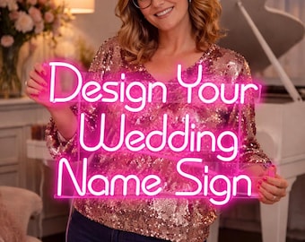 Custom Neon Sign, Name Neon Sign, Wedding Neon Sign, Kids Name Sign, Personalized Neon Sign, Home Decor, Wall Decor, Custom LED Neon Sign