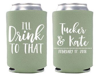 Wedding Koozie Etsy