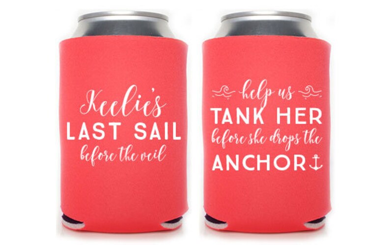 Help Us Tank Her Before She Drop the Anchor Custom Bachelorette Party Favor