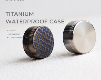 防水チタン製カプセルピルケース – EDCチタン製収納ボックス