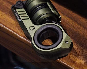 Juguete mecánico EDC Fidget Spinner y Slider – Juguete de bolsillo metálico multifunción para aliviar el estrés