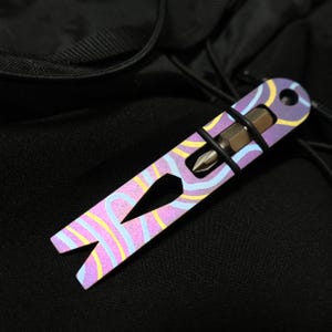 Titanium Multi Tool EDC | Gr5 Titanium Pry Bar Pocket Tool | Bike Repair Wrench Screwdriver | Ultra Lightweight Keychain Everyday Carry