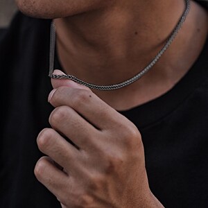 純チタン製チェーンネックレス／ブレスレット – 低アレルギー性、超軽量、EDC（日常携帯）チタンジュエリー（直径7mm） 画像 19