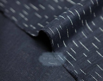 Traditional Japanese fabric navy blue Tateshizuku , indigo textile, Crafts, Japan fabrics for quilt, indigo