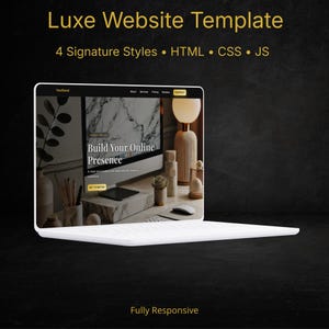 Luxury One-Page Website Template — 4 Themes Gold Silver Bronze Platinum — HTML CSS JS — No Framework