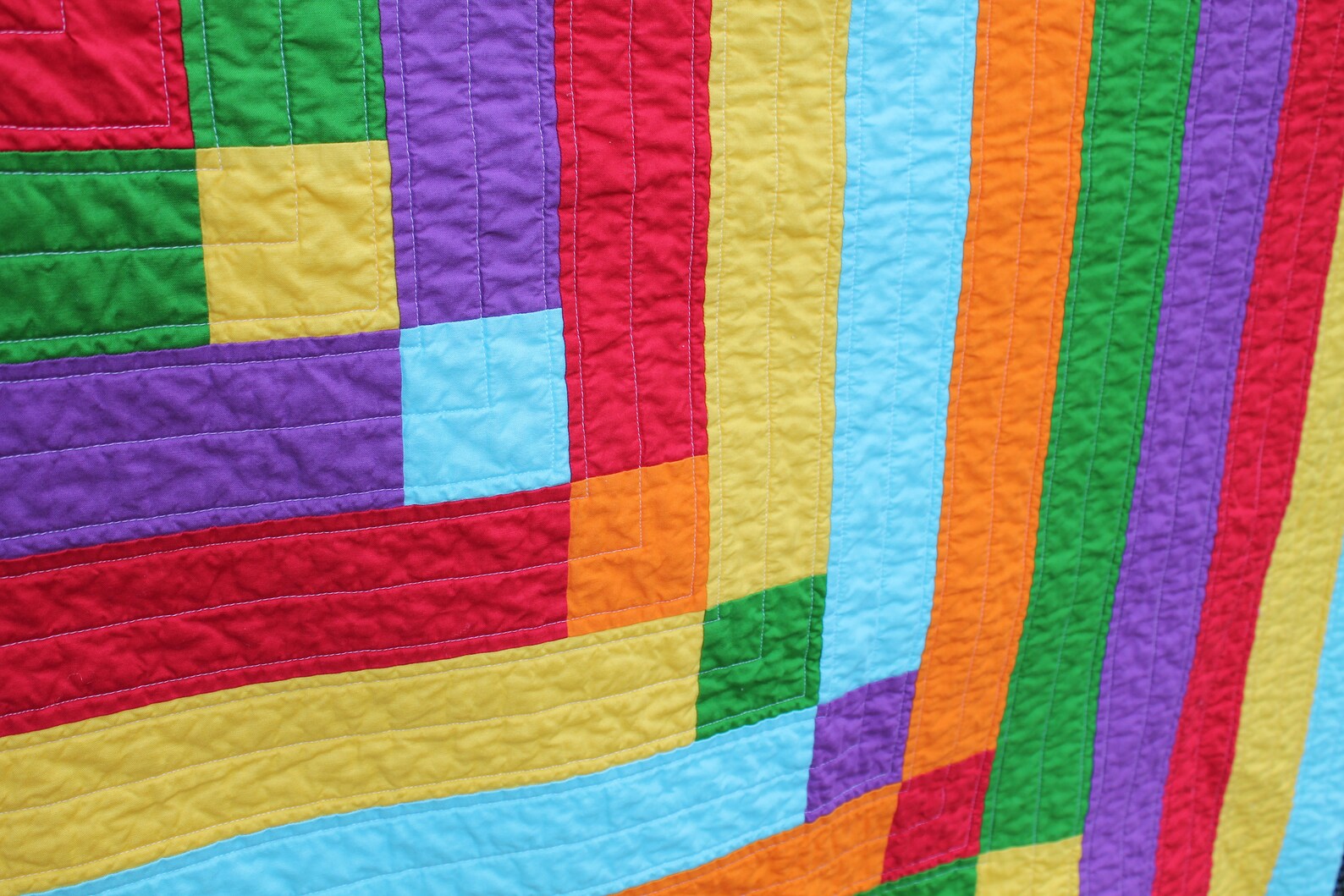 Modern Bright Baby Quilt Crib Quilt Red Orange Yellow Etsy