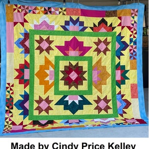 DIGITAL PDF Prismatic Party Quilt Pattern Baby Throw Large image 3