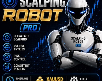 Scalping Robot Pro MT5 EA | Robot do handlu na rynku Forex MetaTrader 5 | Natychmiastowe pobranie cyfrowe