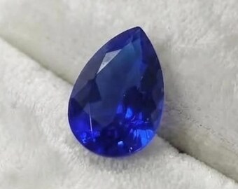 Luxe peervormige blauwe saffier edelsteen 10-12 karaat, natuurlijke diepblauwe edelsteen, geboortesteen van september voor ringen, sieradenontwerpbenodigdheden