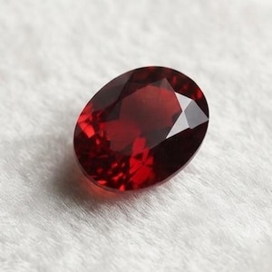 Gema de rubi vermelho com lapidação oval, 10-12 quilates, pedra natural solta para anel de noivado, presente de aniversário para ela, material para fabricação de joias finas