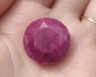 Pierre rubis rouge 300-400 carats, cristal de naissance de juillet, rubis non serti à facettes pour sertir une bague, gemme rouge précieuse pour la fabrication de bijoux